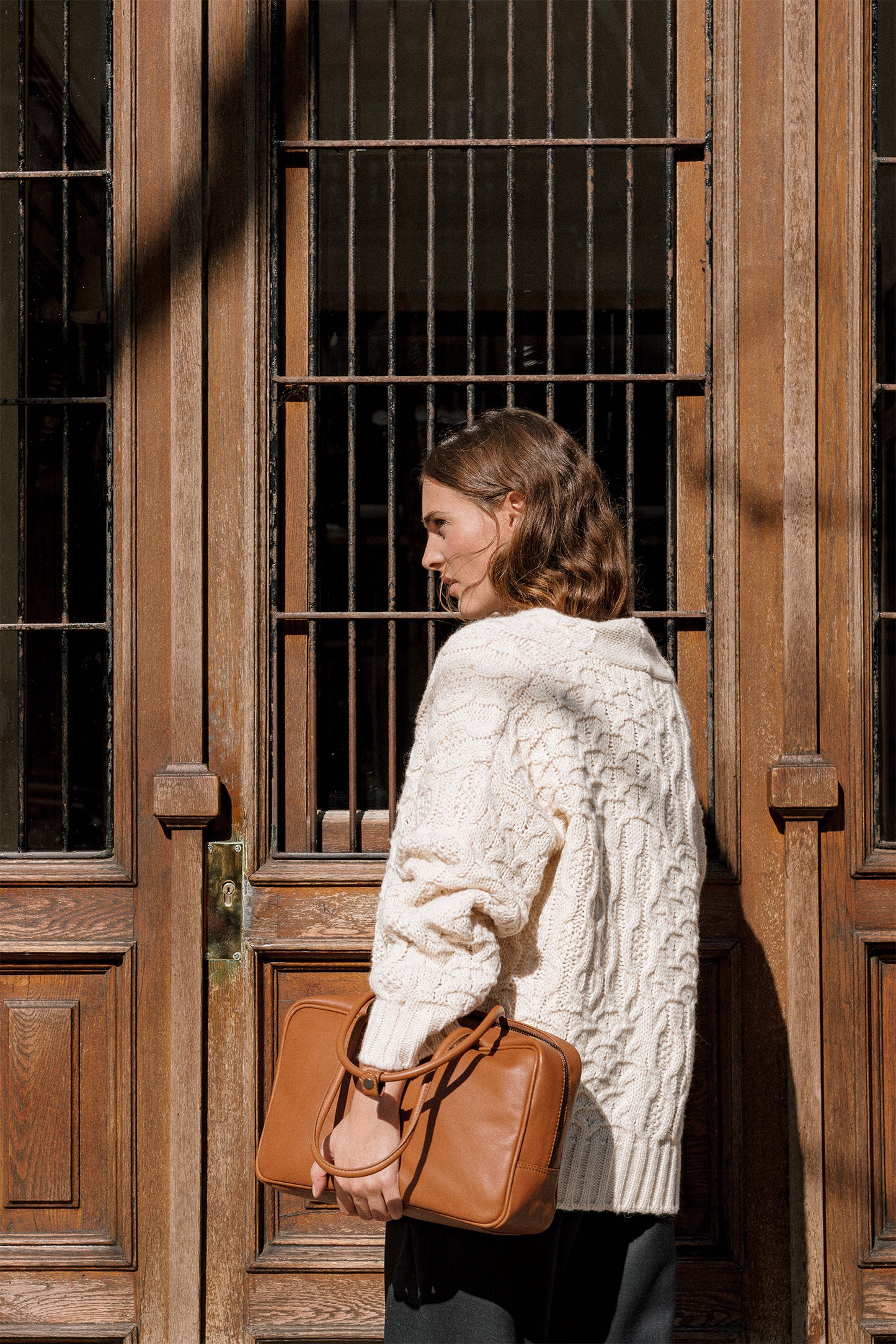 CARDIGAN EN MAILLE TORSADÉE