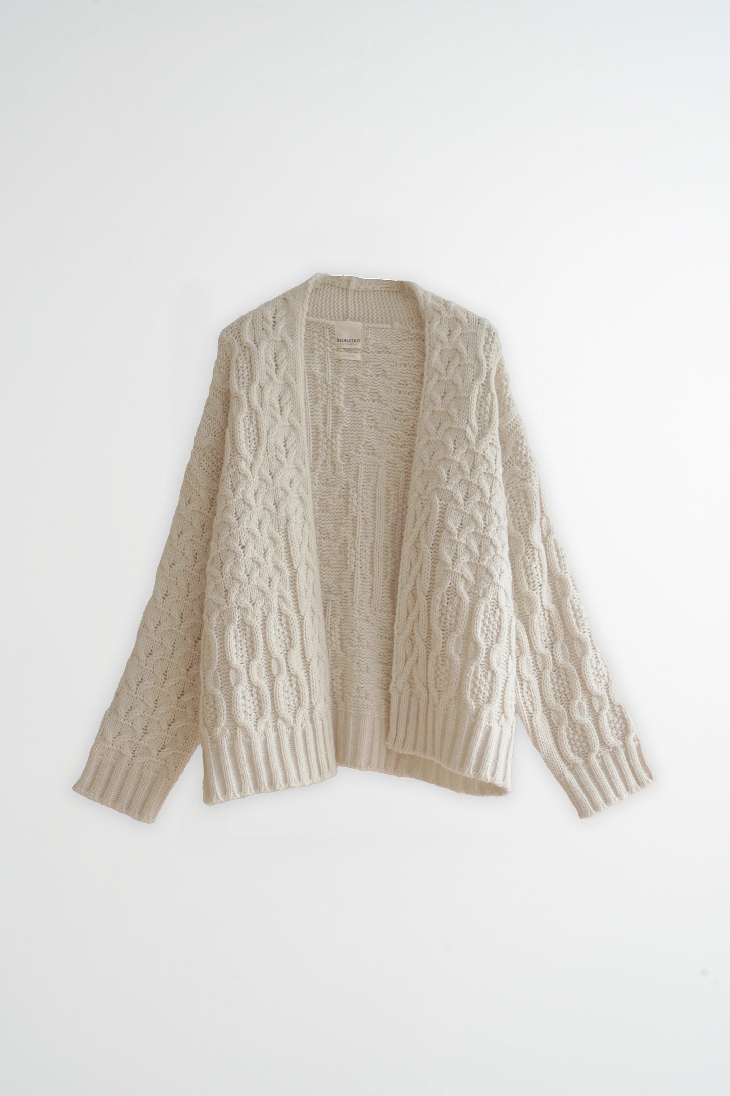 CARDIGAN EN MAILLE TORSADÉE