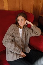 CABLE KNIT CARDIGAN