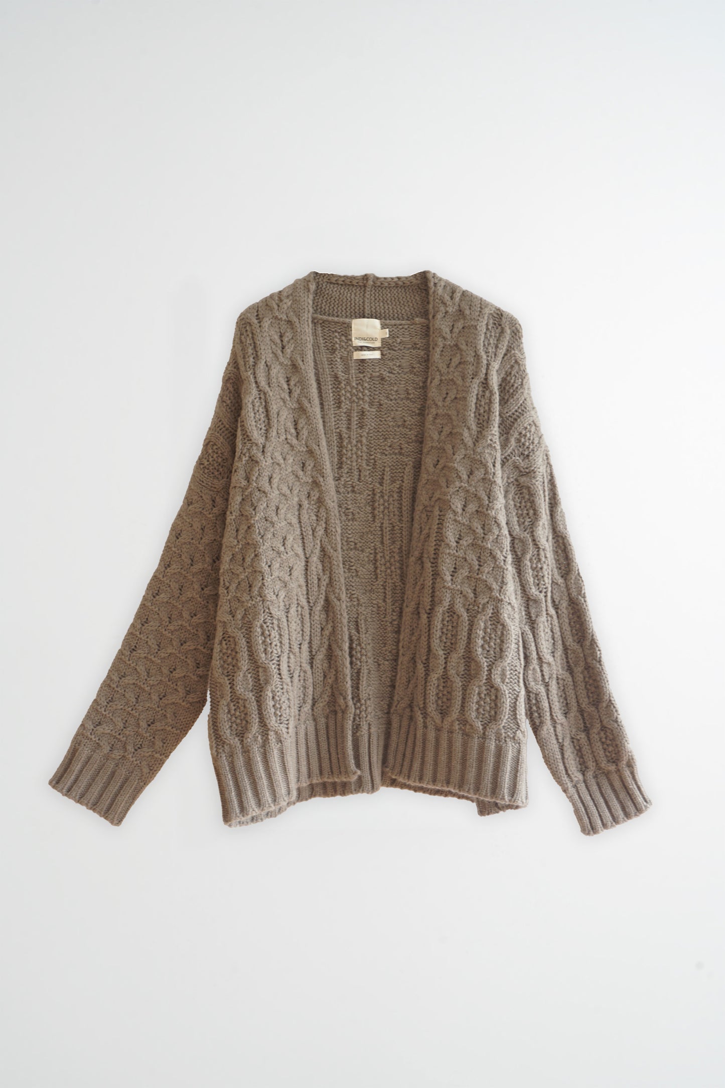 CARDIGAN EN MAILLE TORSADÉE
