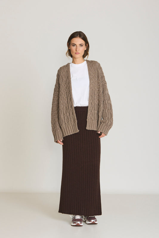 RIBBED KNIT SKIRT 4