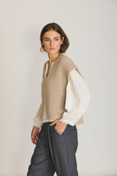 ZIP-UP KNIT VEST