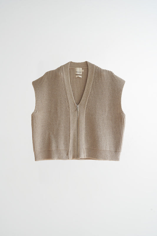 ZIP-UP KNIT VEST 6