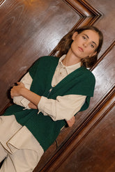 ZIP-UP KNIT VEST