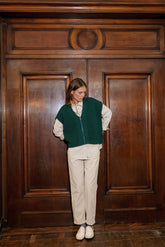 ZIP-UP KNIT VEST