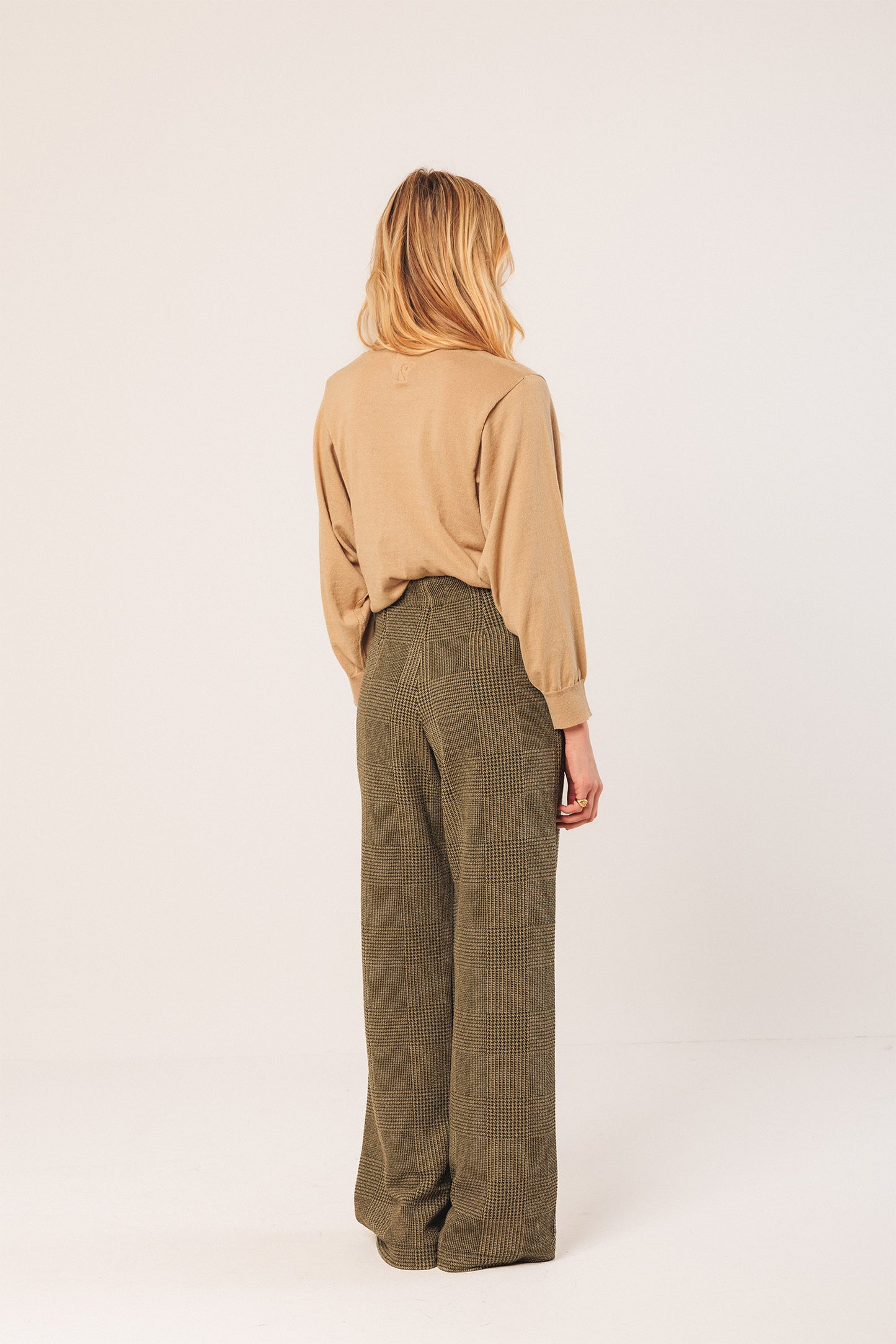 PANTALÓN JACQUARD DOBLE TELA