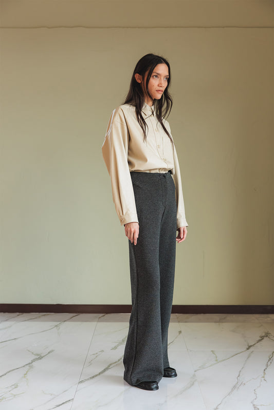 DOUBLE JACQUARD KNITTED PANTS 4