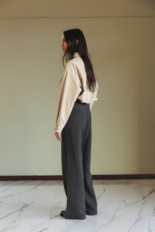 DOUBLE JACQUARD KNITTED PANTS 5