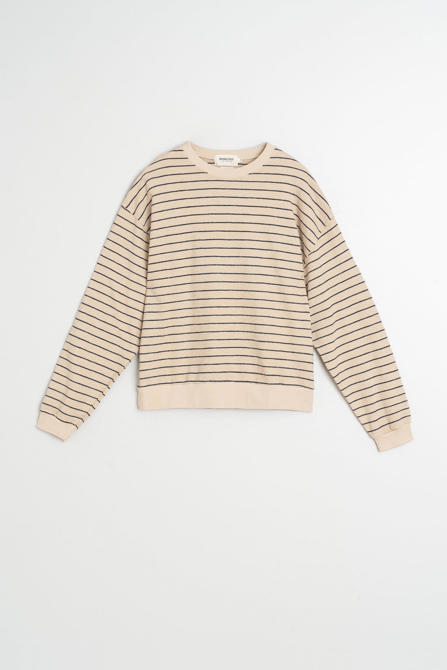 STRIPED COTTON SWEATSHIRT