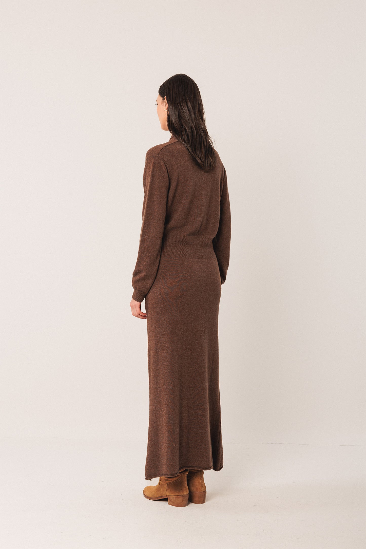 VESTIDO LARGO CON CASHMERE