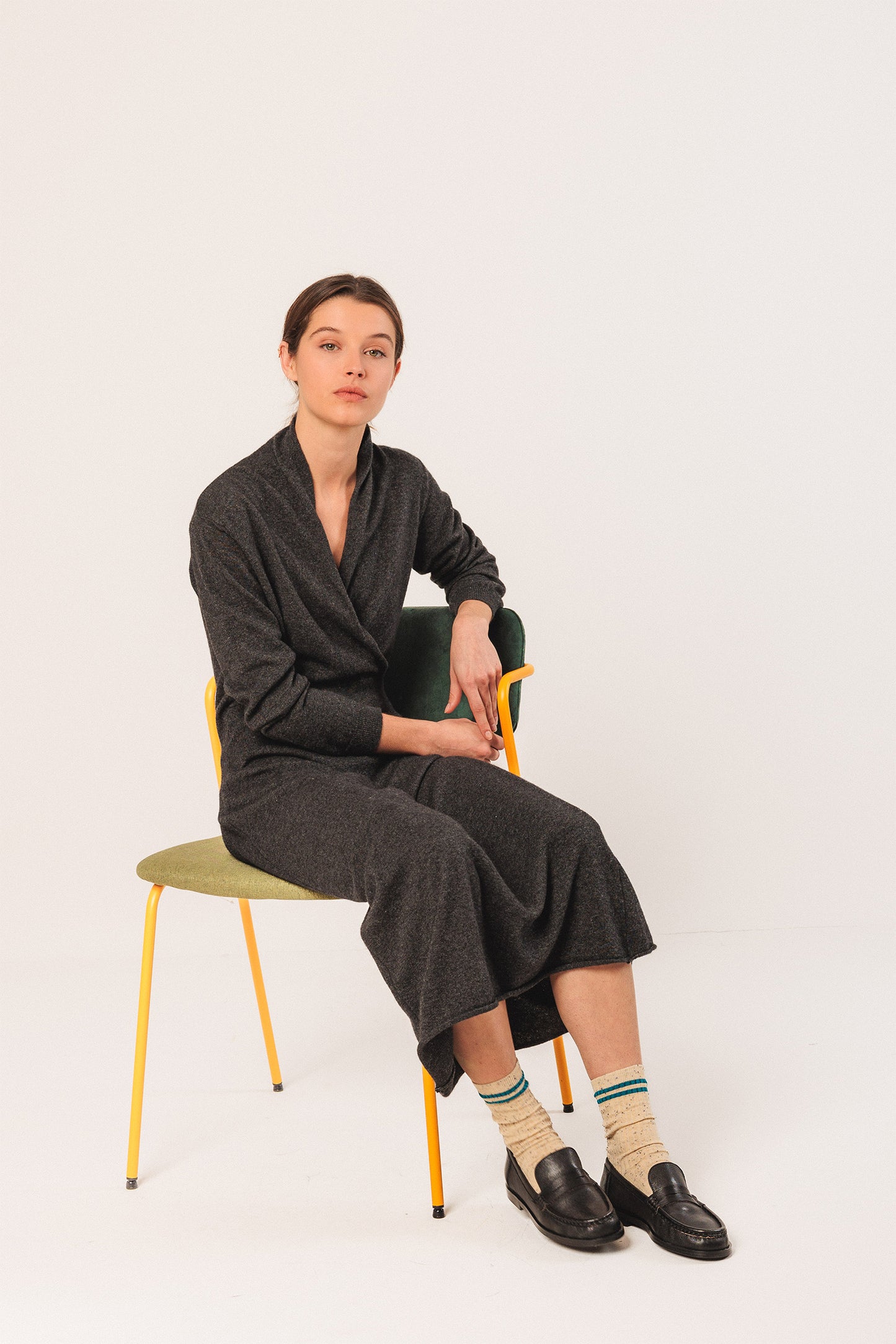 VESTIDO LARGO CON CASHMERE