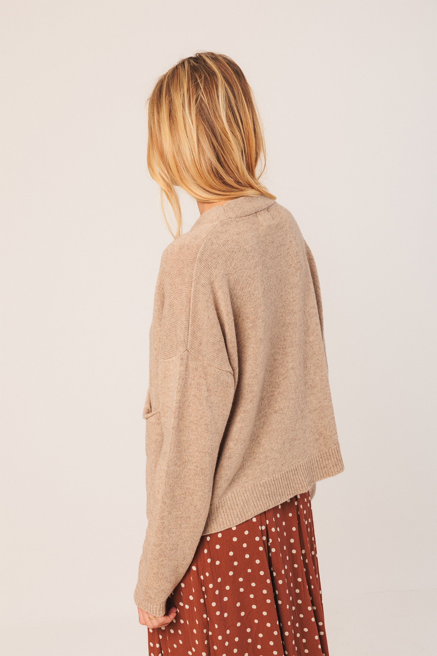 CHAQUETA CON CASHMERE