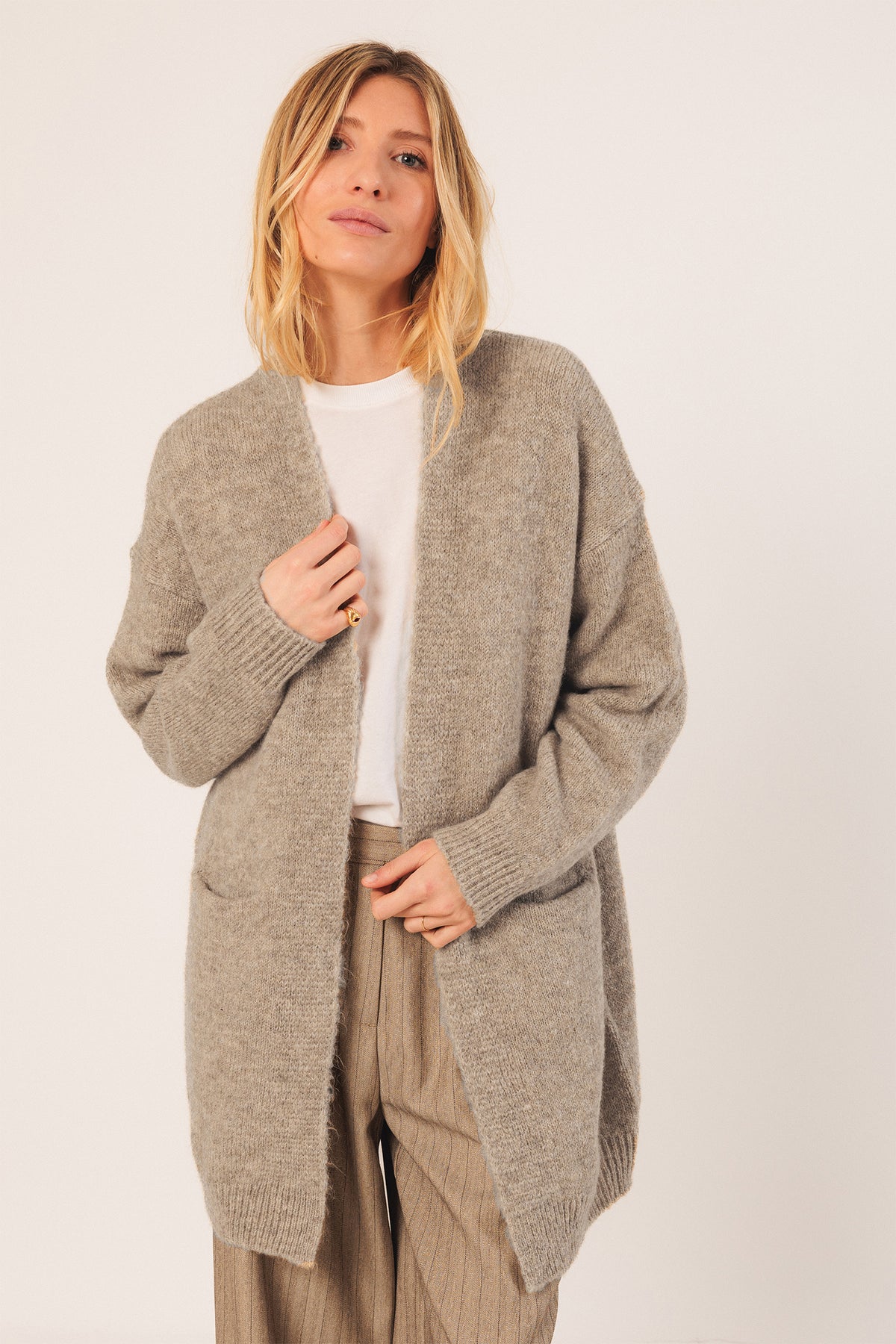 LONG MOHAIR JACKET