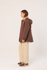 MANTEAU MATELASSÉ À CAPUCHE