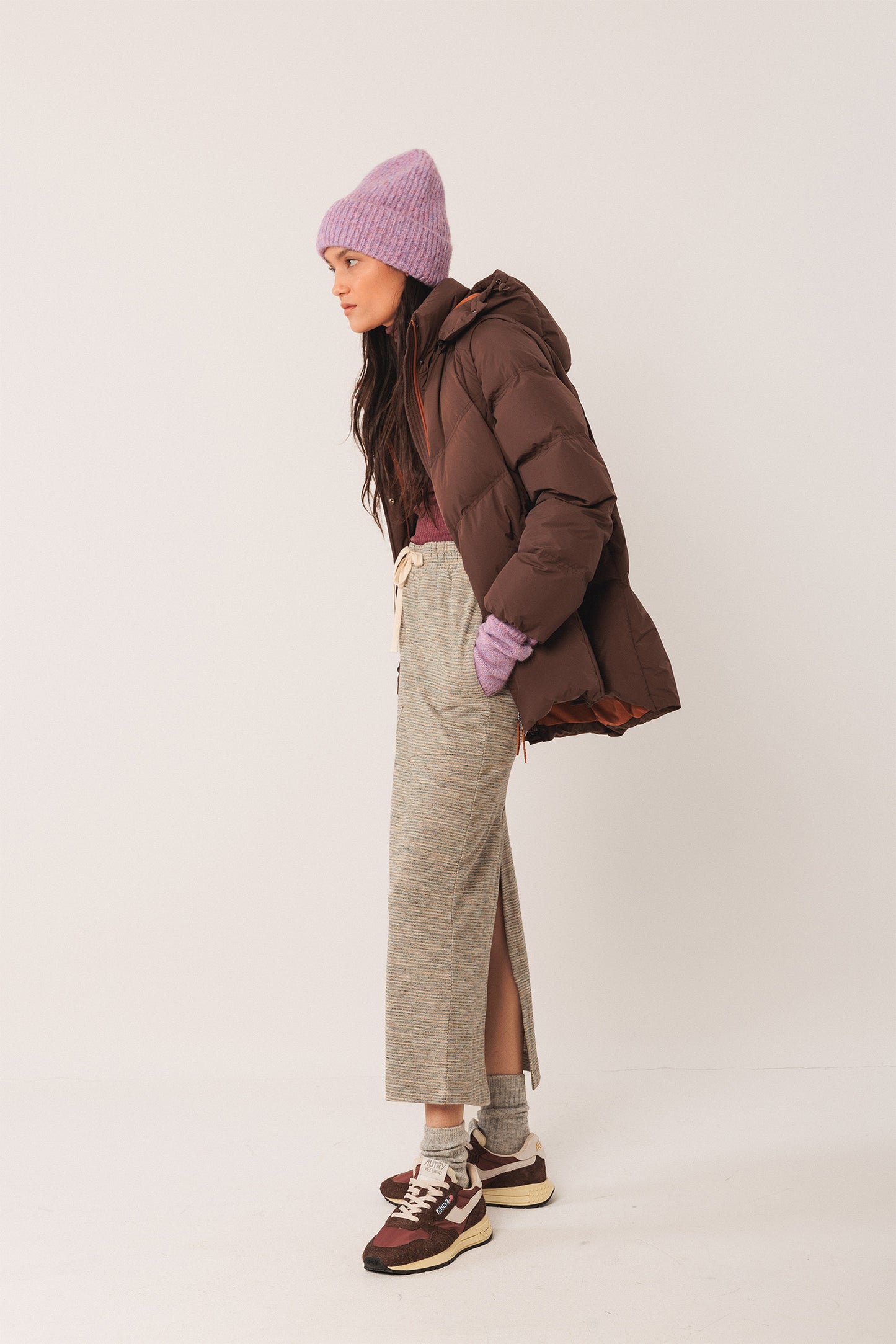 PLAIN QUILTED COAT