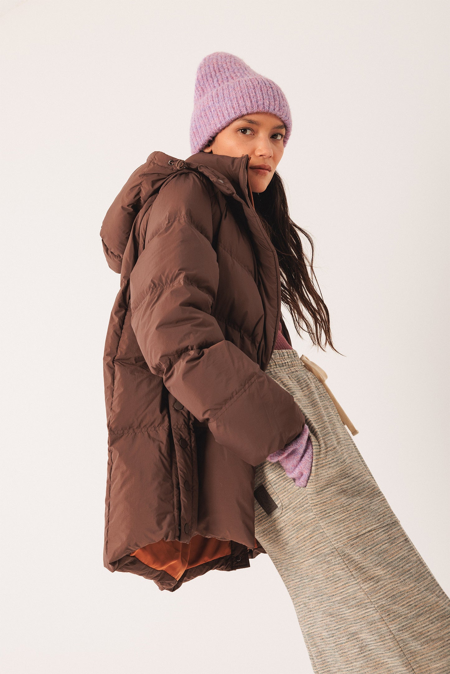 PLAIN QUILTED COAT