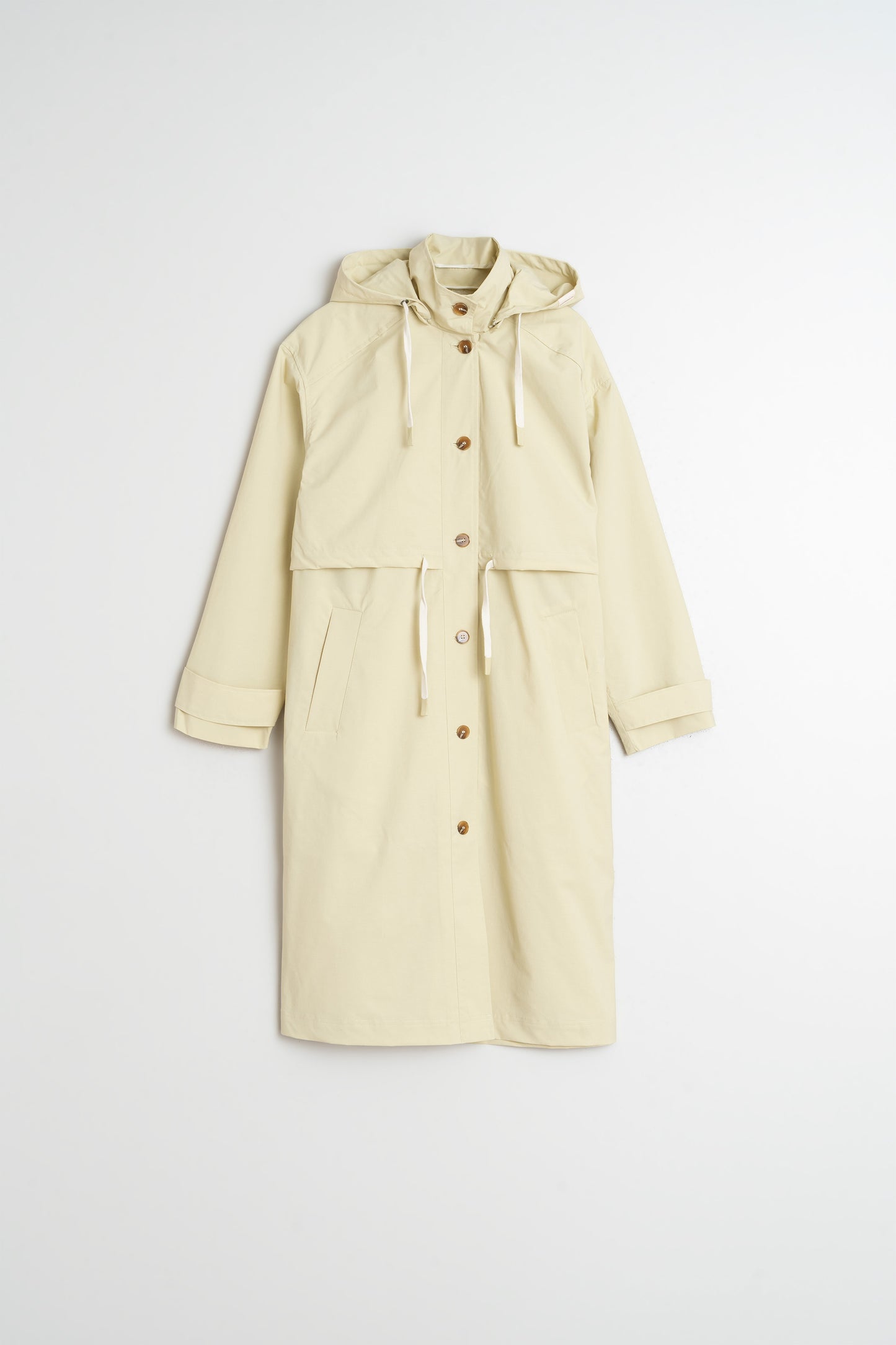 ADJUSTABLE WAIST TRENCH COAT