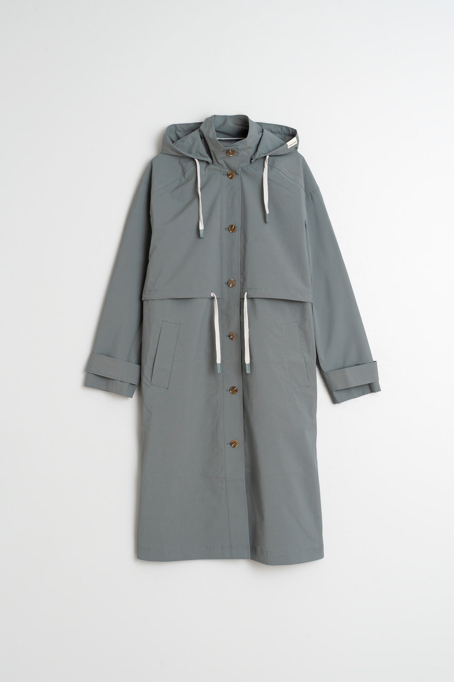 ADJUSTABLE WAIST TRENCH COAT