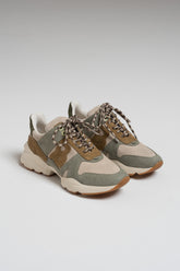 BASKET MULTICOLORE EN CUIR