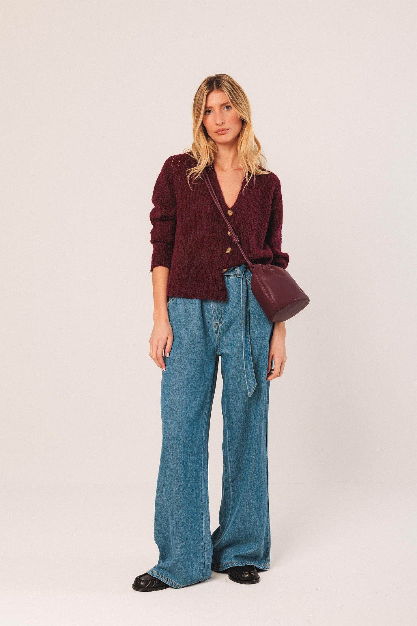 BOLSO PIEL FRUNCIDA