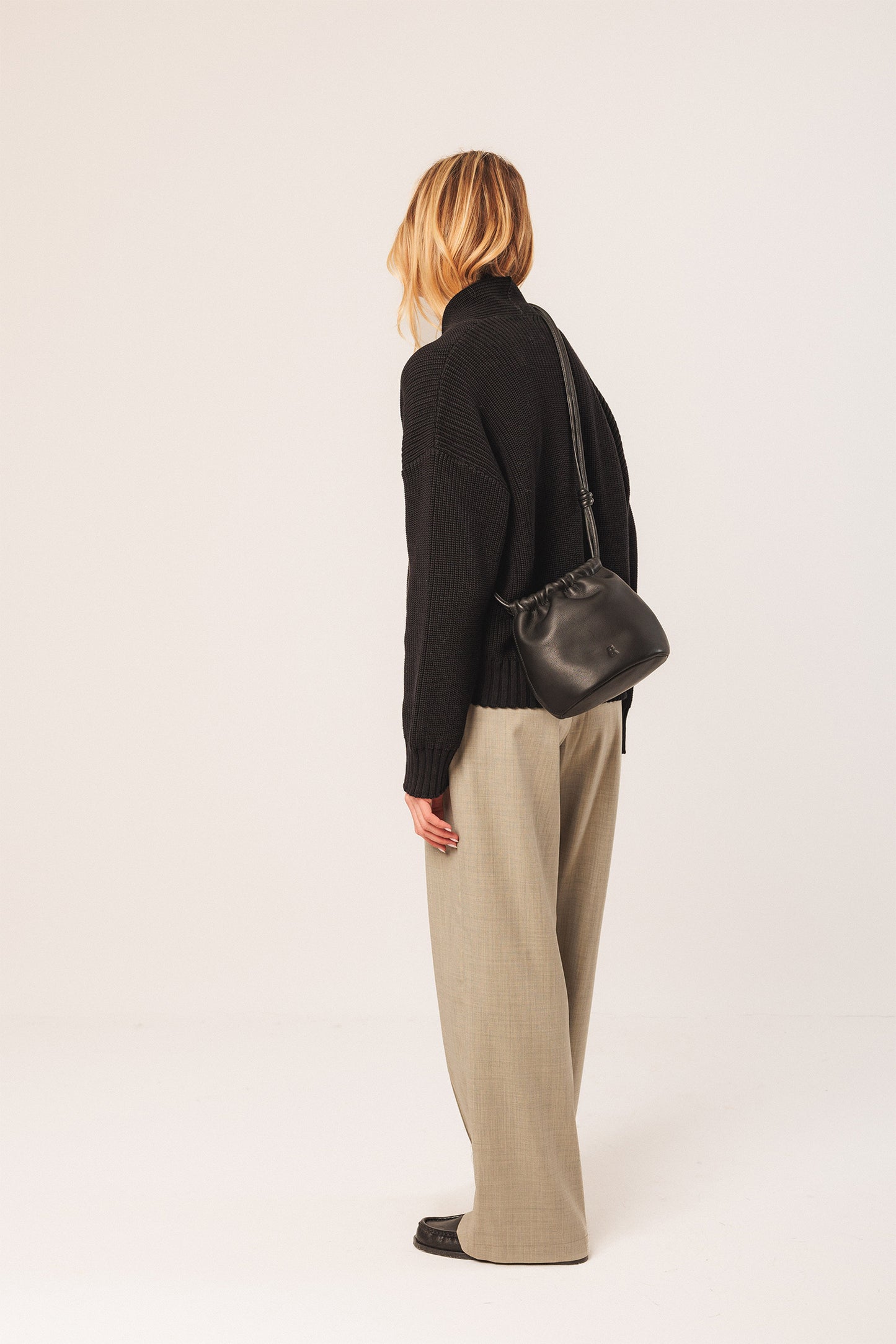 BOLSO PIEL FRUNCIDA