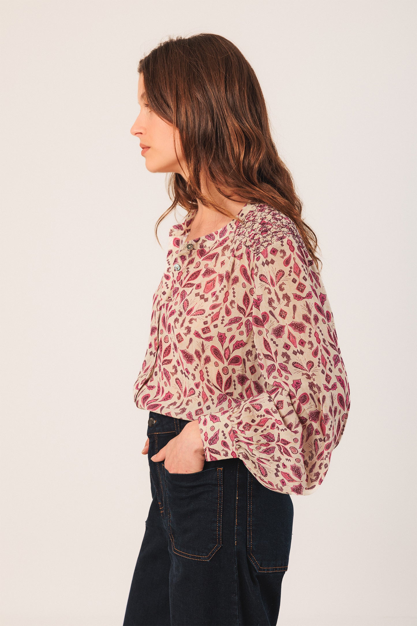 CHEMISE À SMOCK