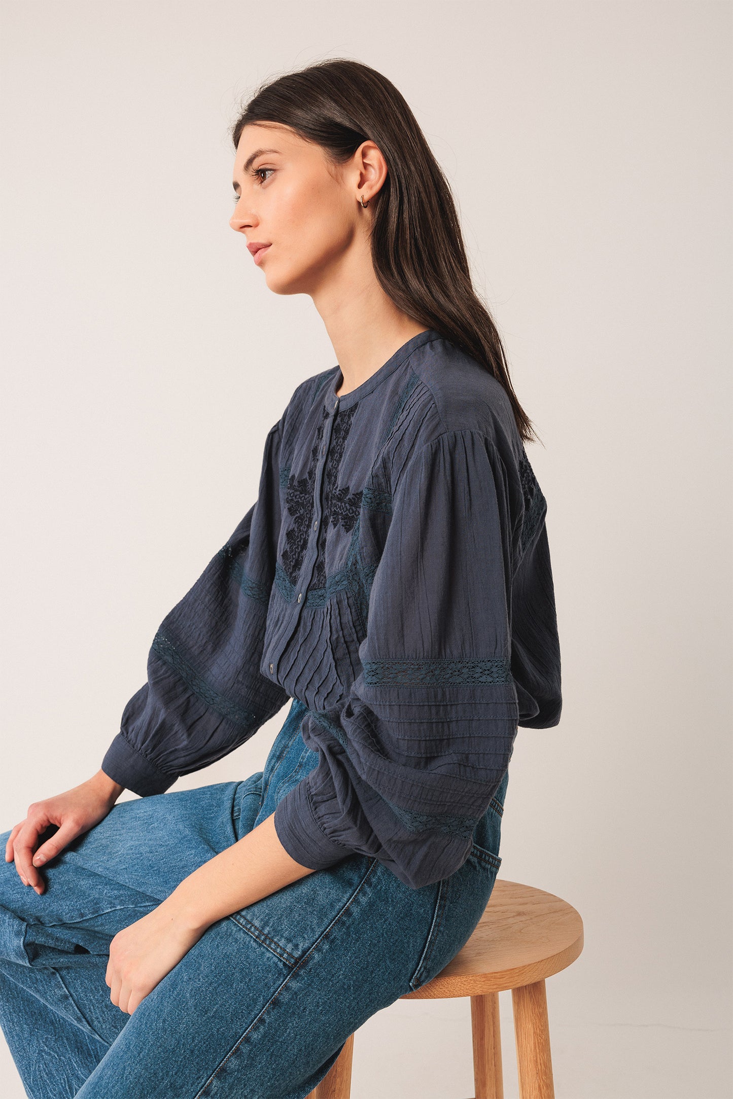 ETHNIC EMBROIDERED SHIRT