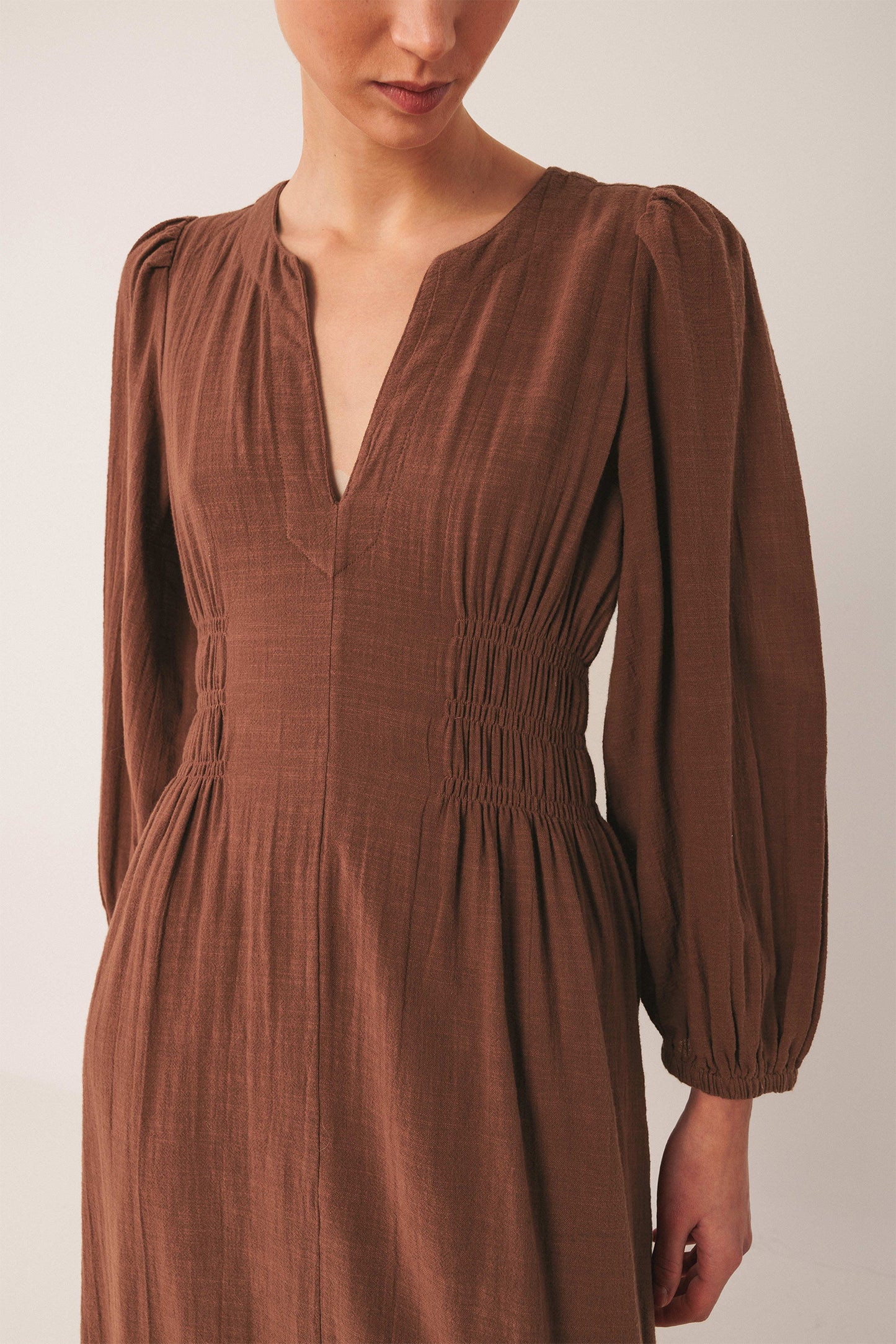 VESTIDO ALGODÓN CREPADO