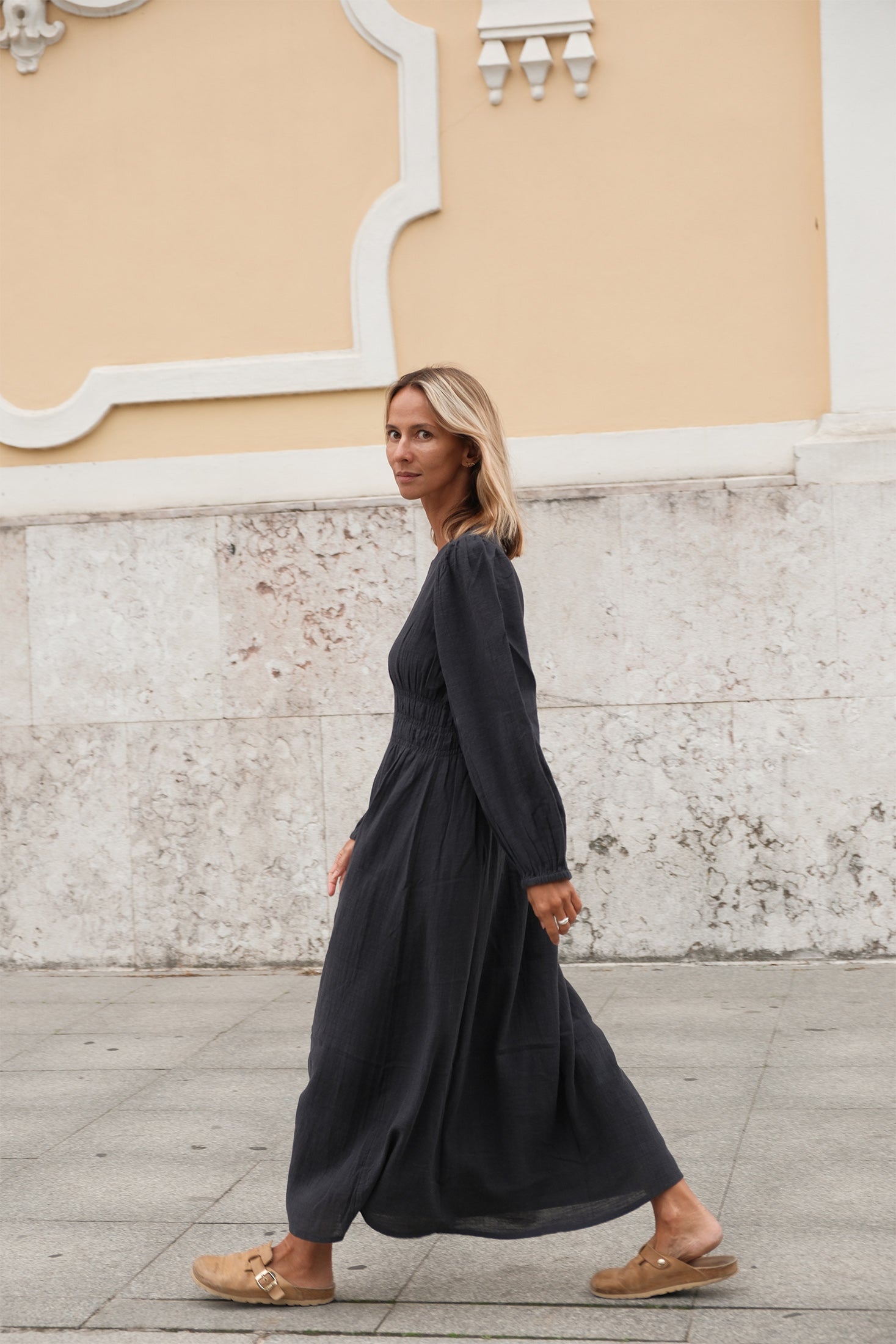 VESTIDO ALGODÓN CREPADO – INDI&COLD