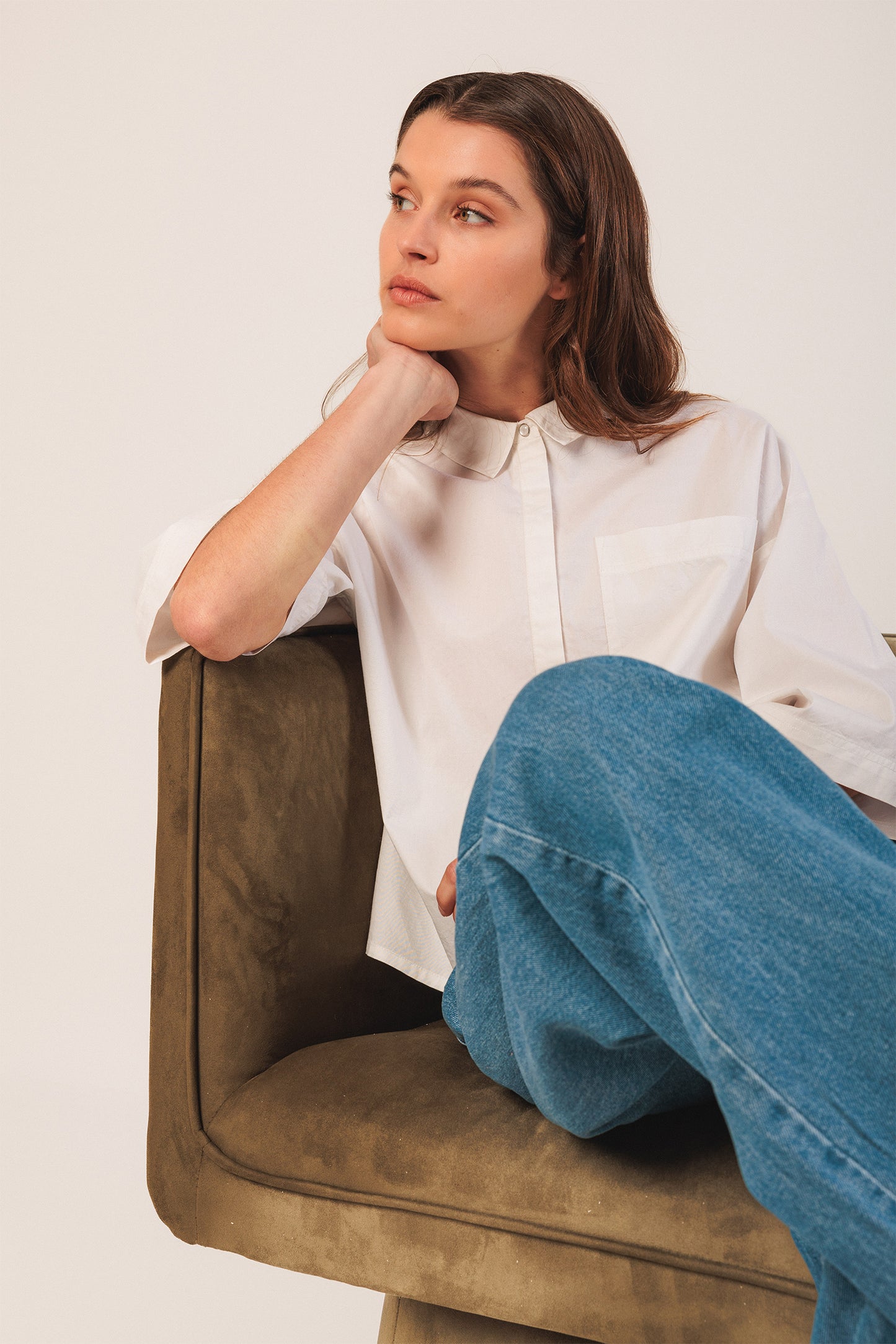 CHEMISE EN POPELINE BOX