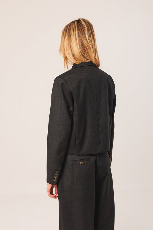 VESTE CROP À REVERS 3