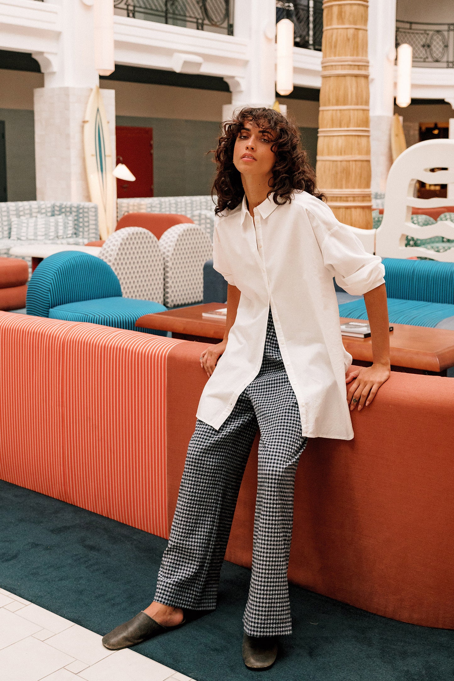 MINI CHECK PANTS