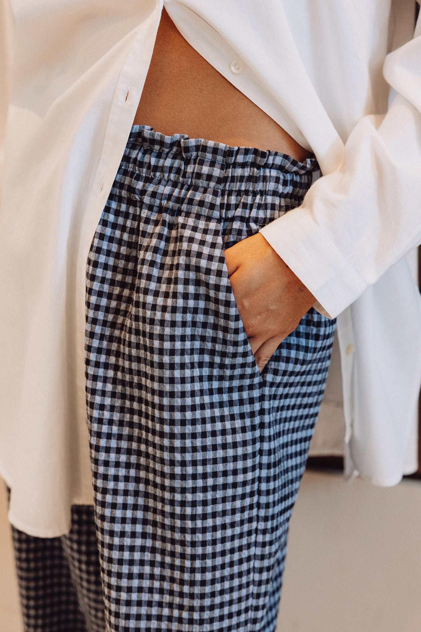 MINI CHECK PANTS