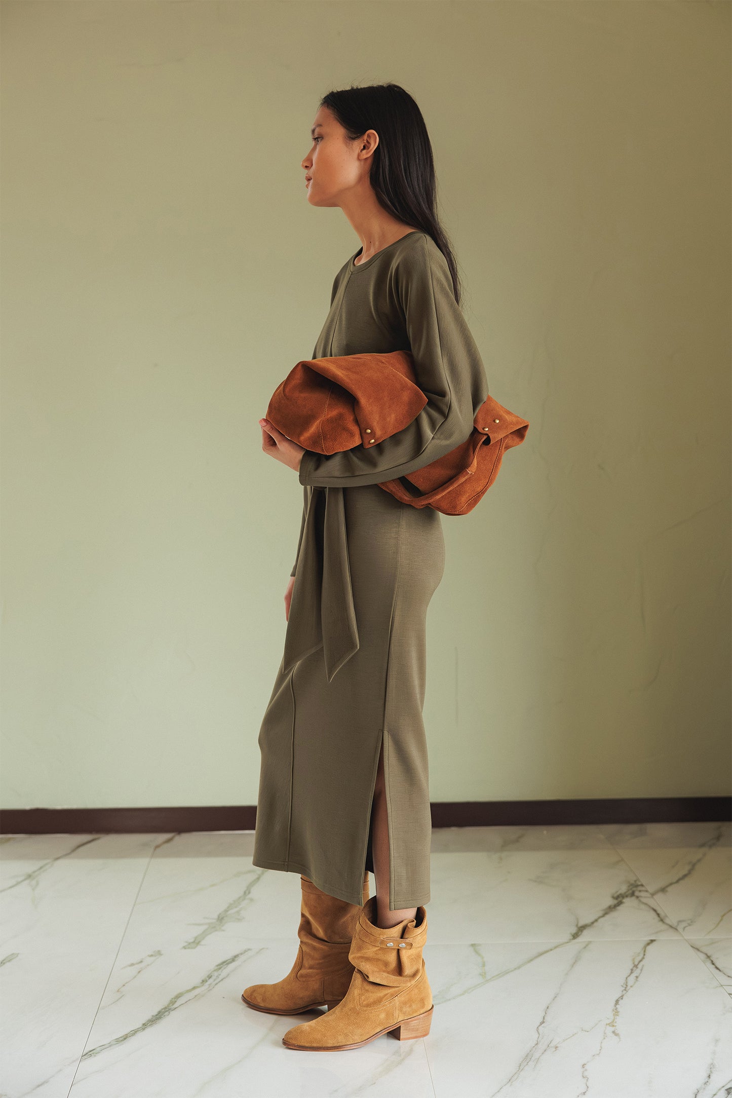 ROBE EN MAILLE NOUÉE