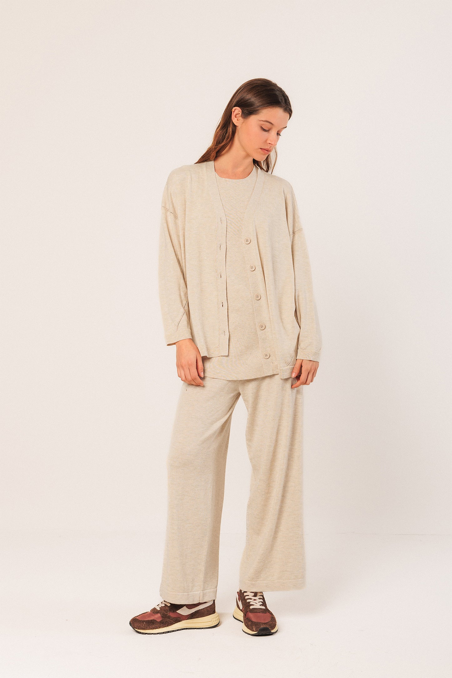 WIDE-KNIT PANTS