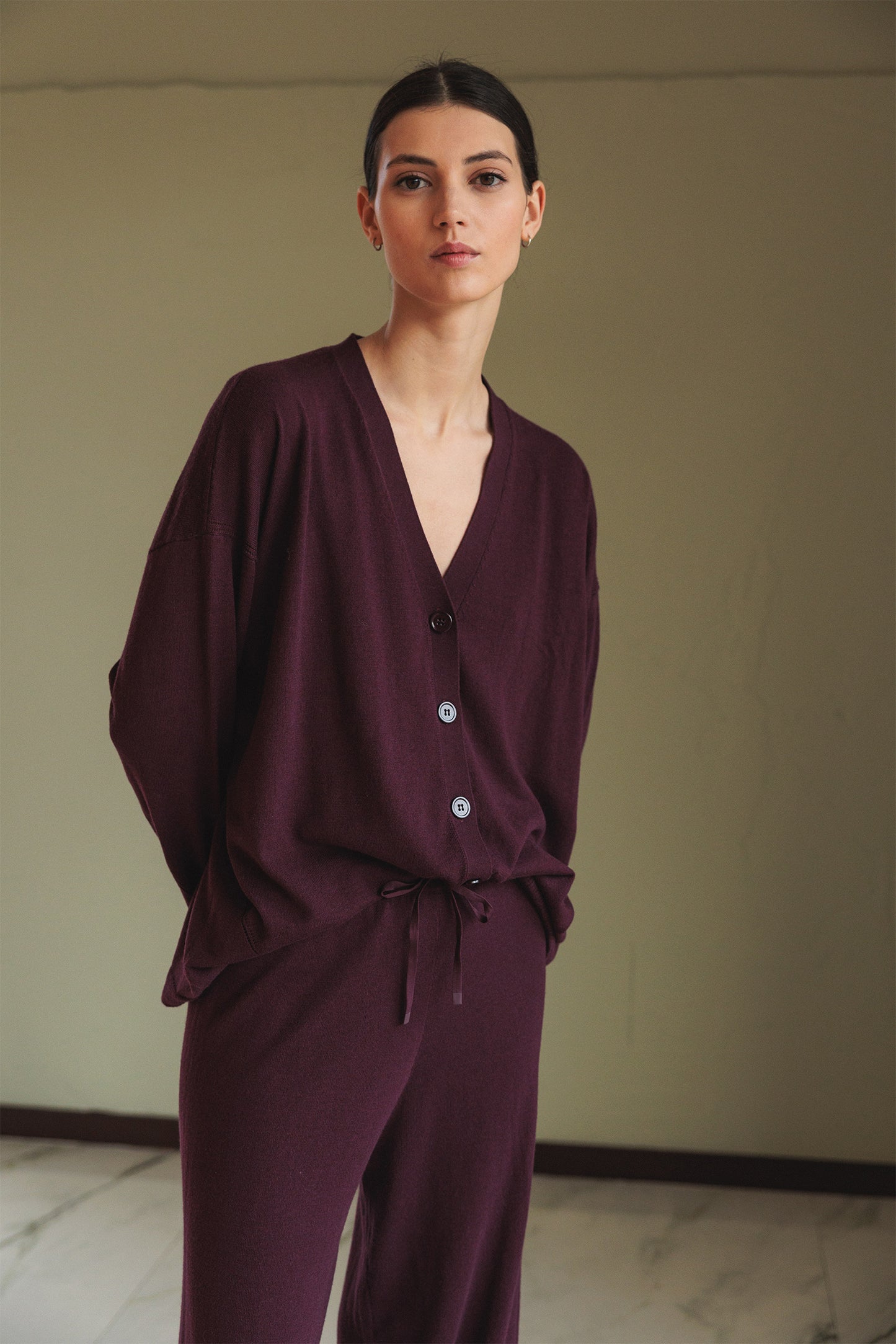 WIDE-KNIT PANTS