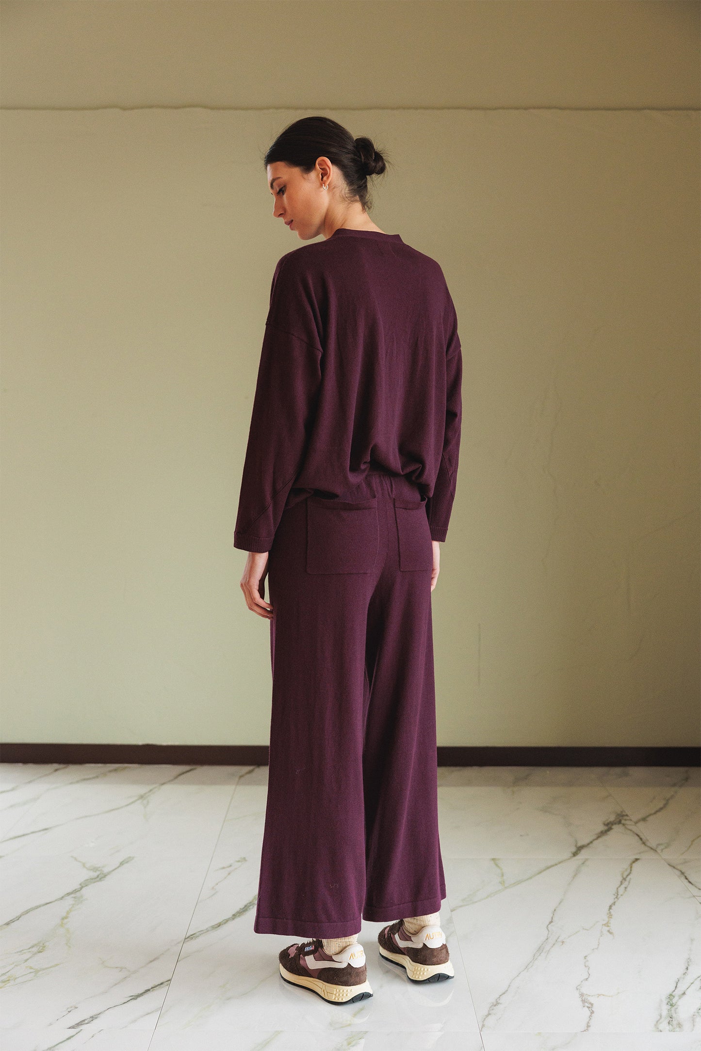WIDE-KNIT PANTS