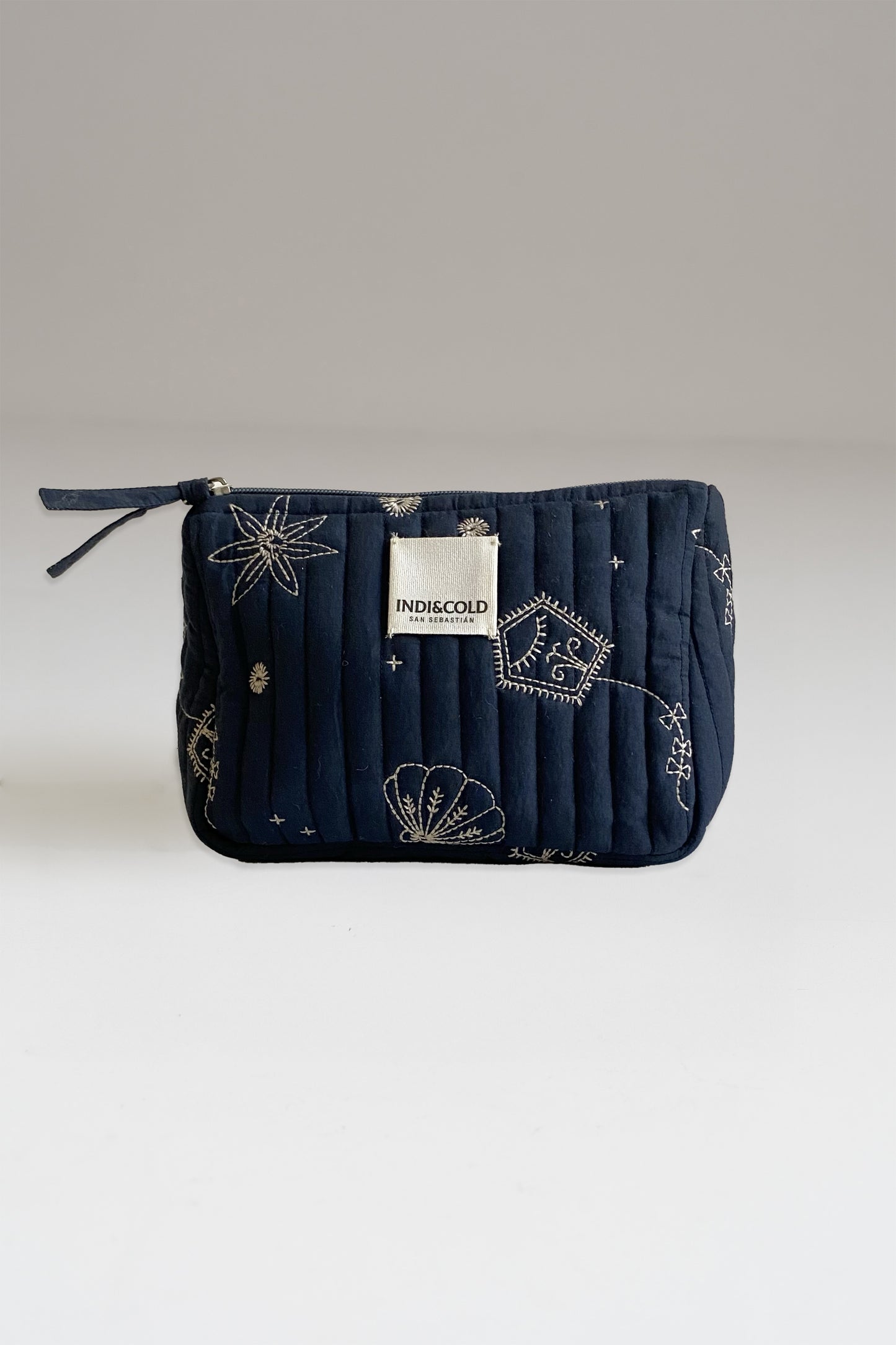 EMBROIDERED QUILTED POUCH