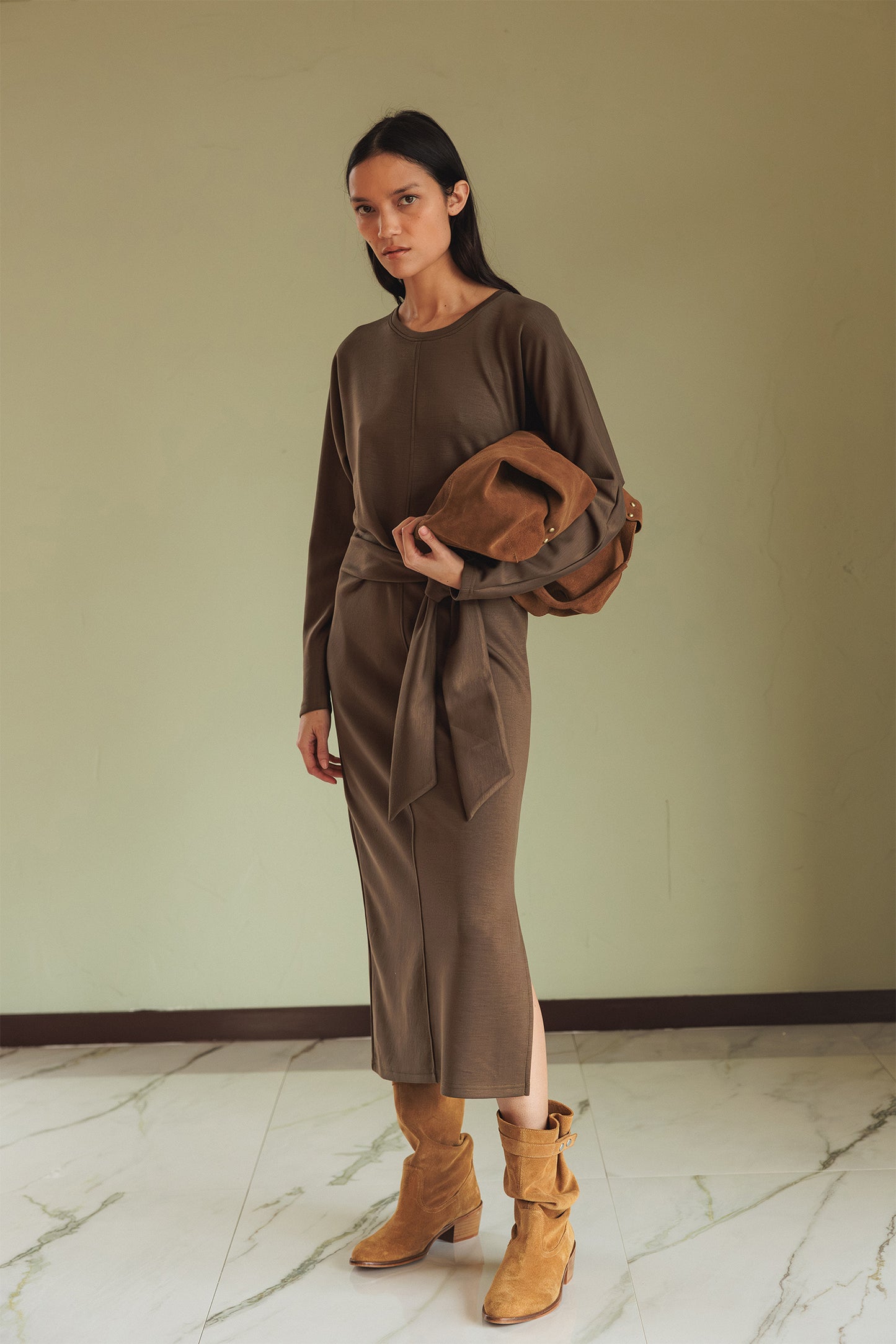 TOTE BAG EN CROÛTE DE CUIR
