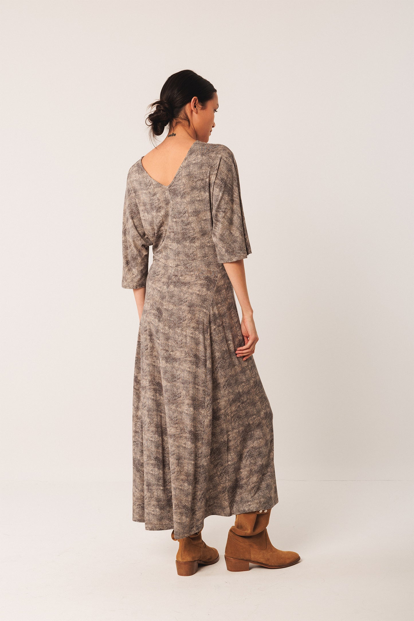 NETTING PRINT DRESS