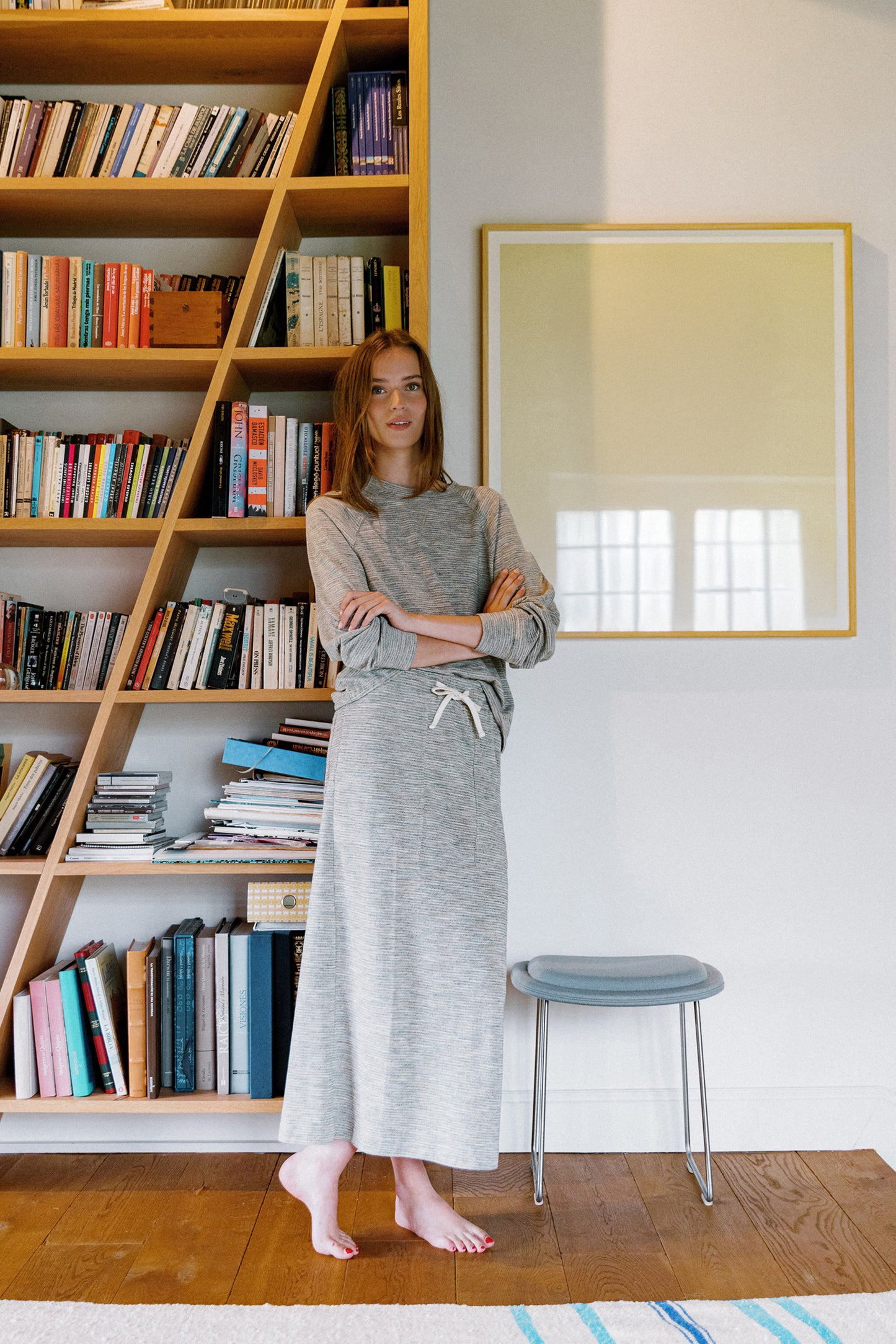 JUPE MIDI MULTICOLORE