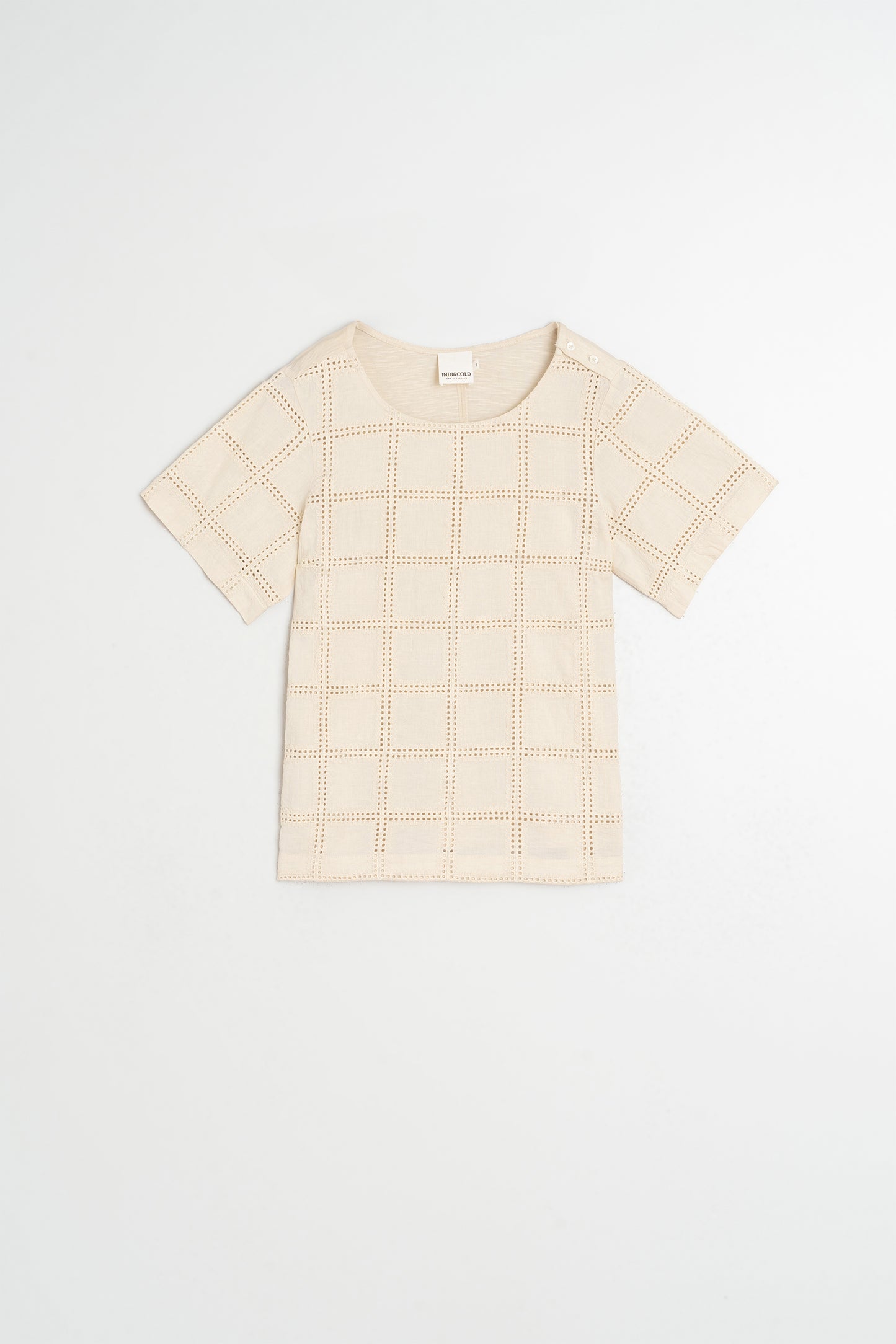 EMBROIDERED COTTON BLOUSE