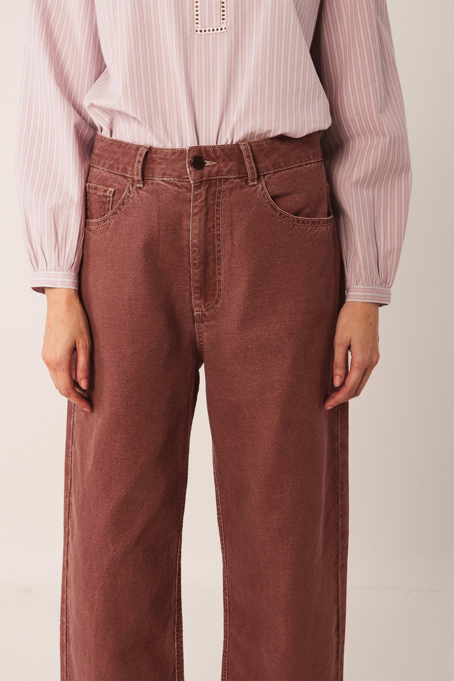 WASHED TWILL PANTS