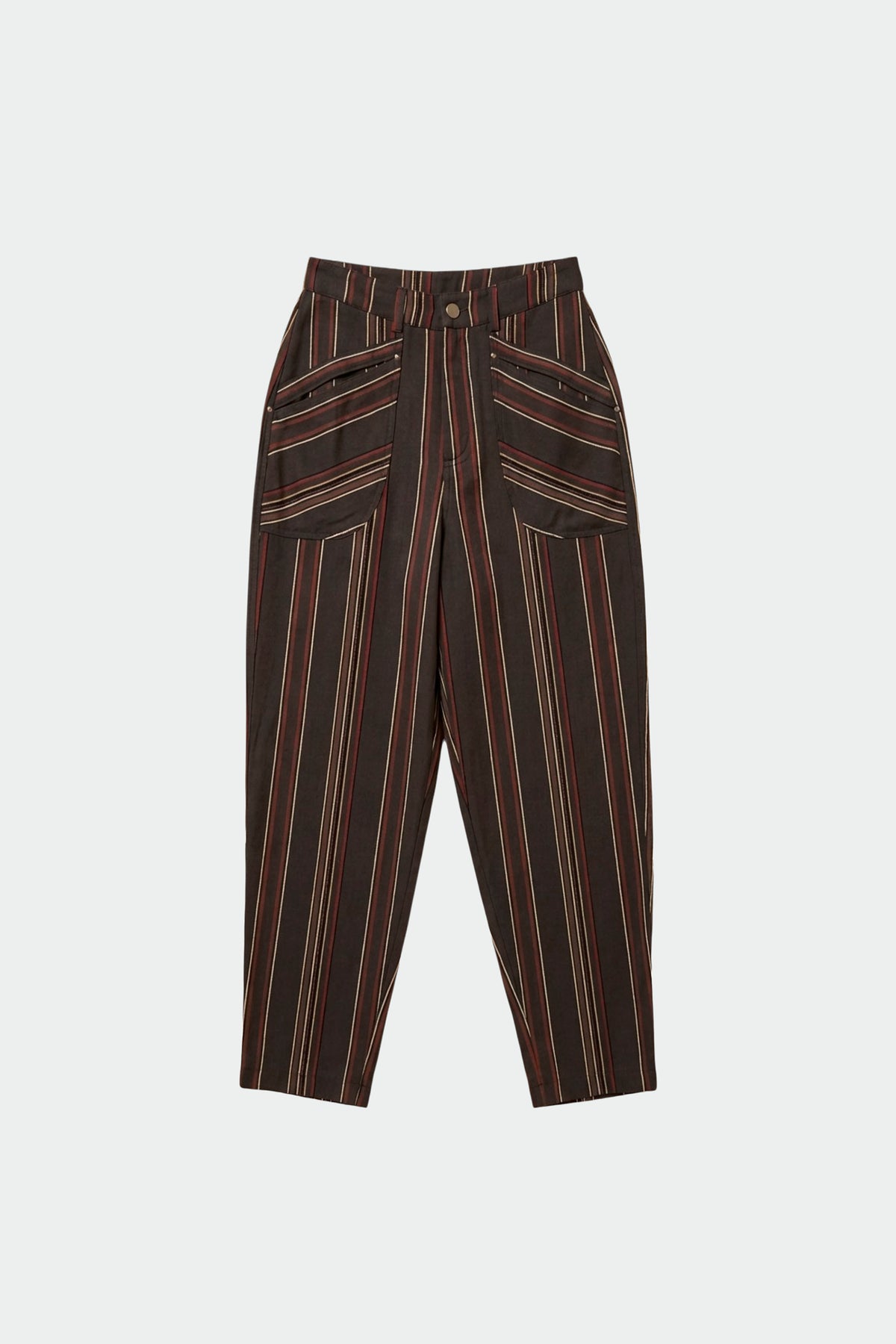 STRIPED CARROT PANTS