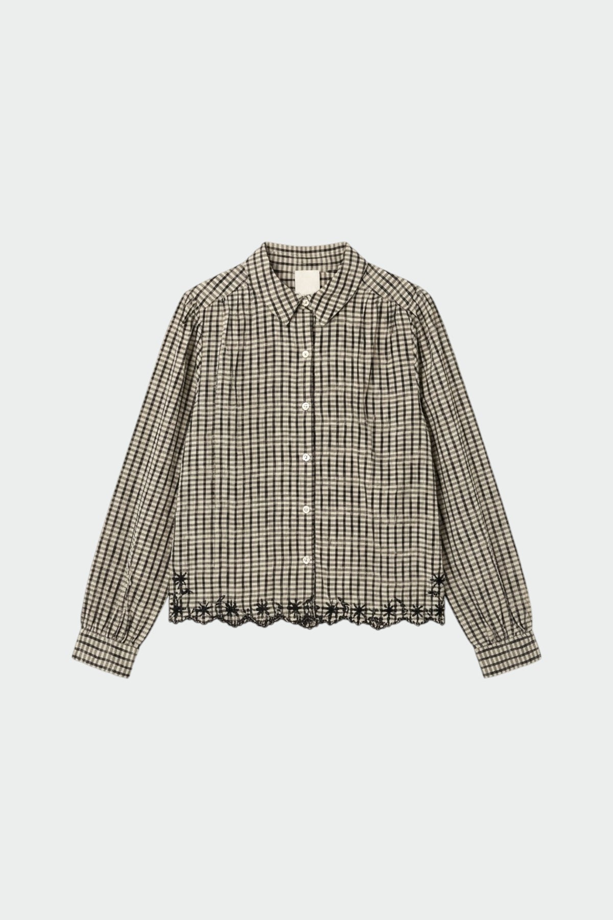 CHALECO DE MOHAIR + CAMISA BORDADA