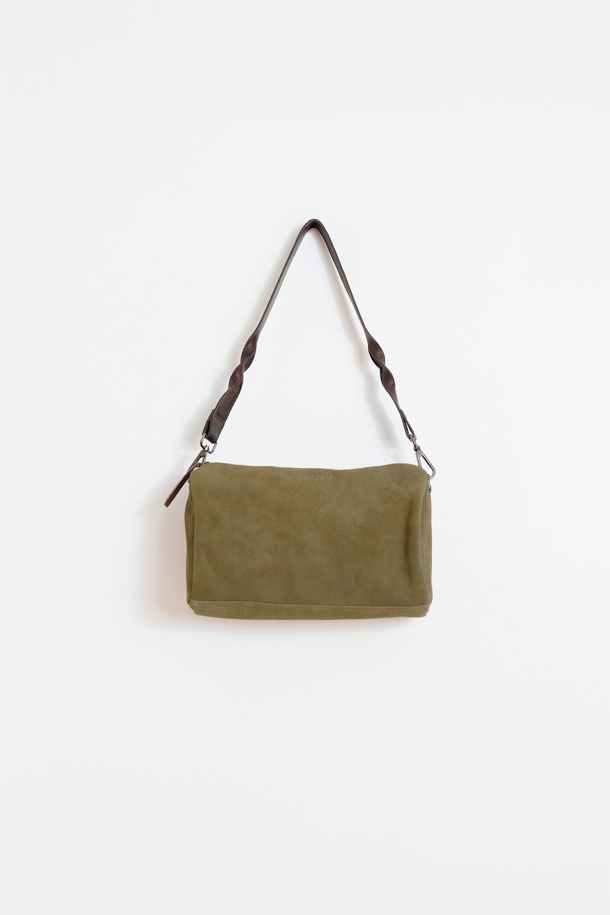 SPLIT-SUEDE SHOULDER BAG