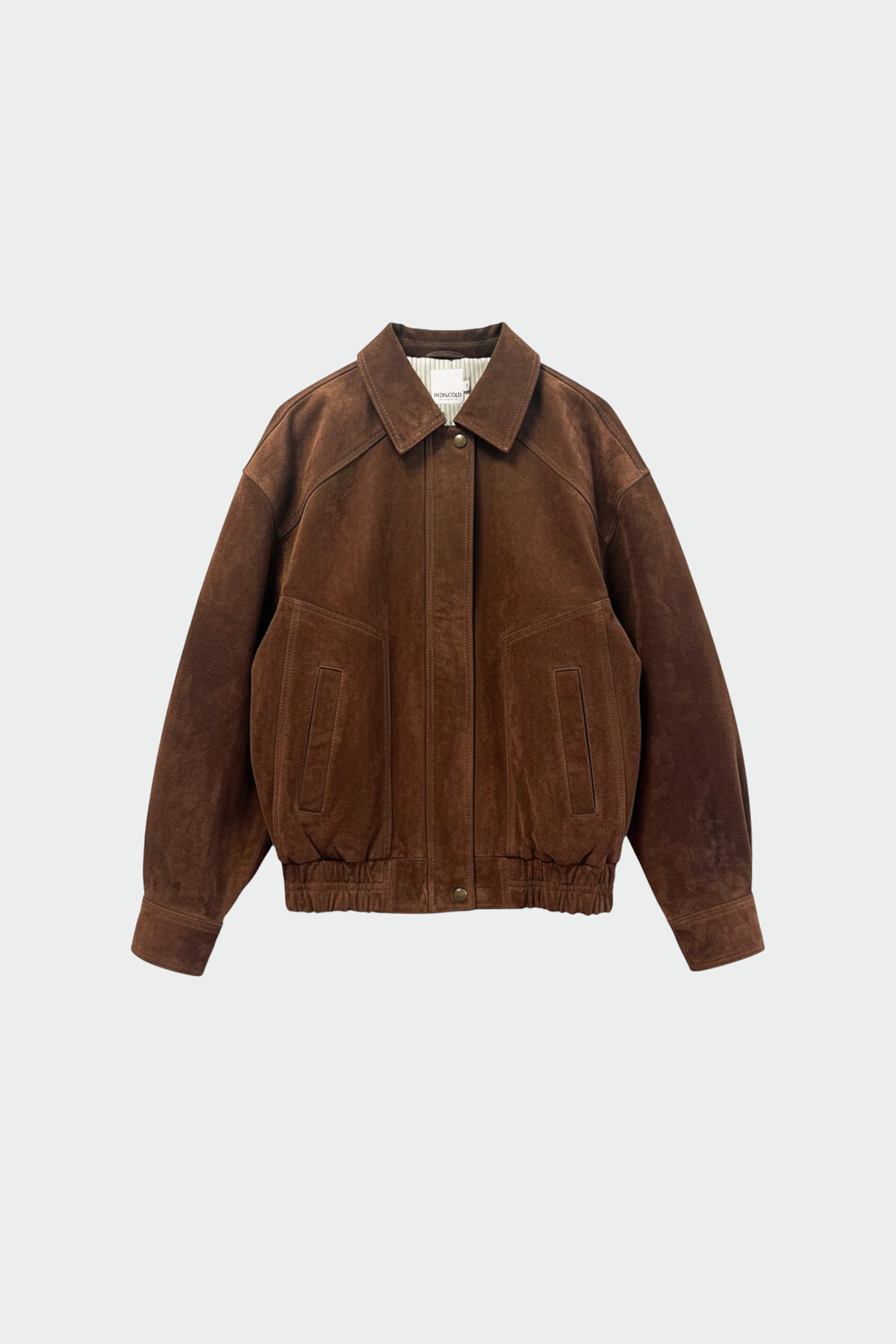 LEATHER BOMBER JACKET