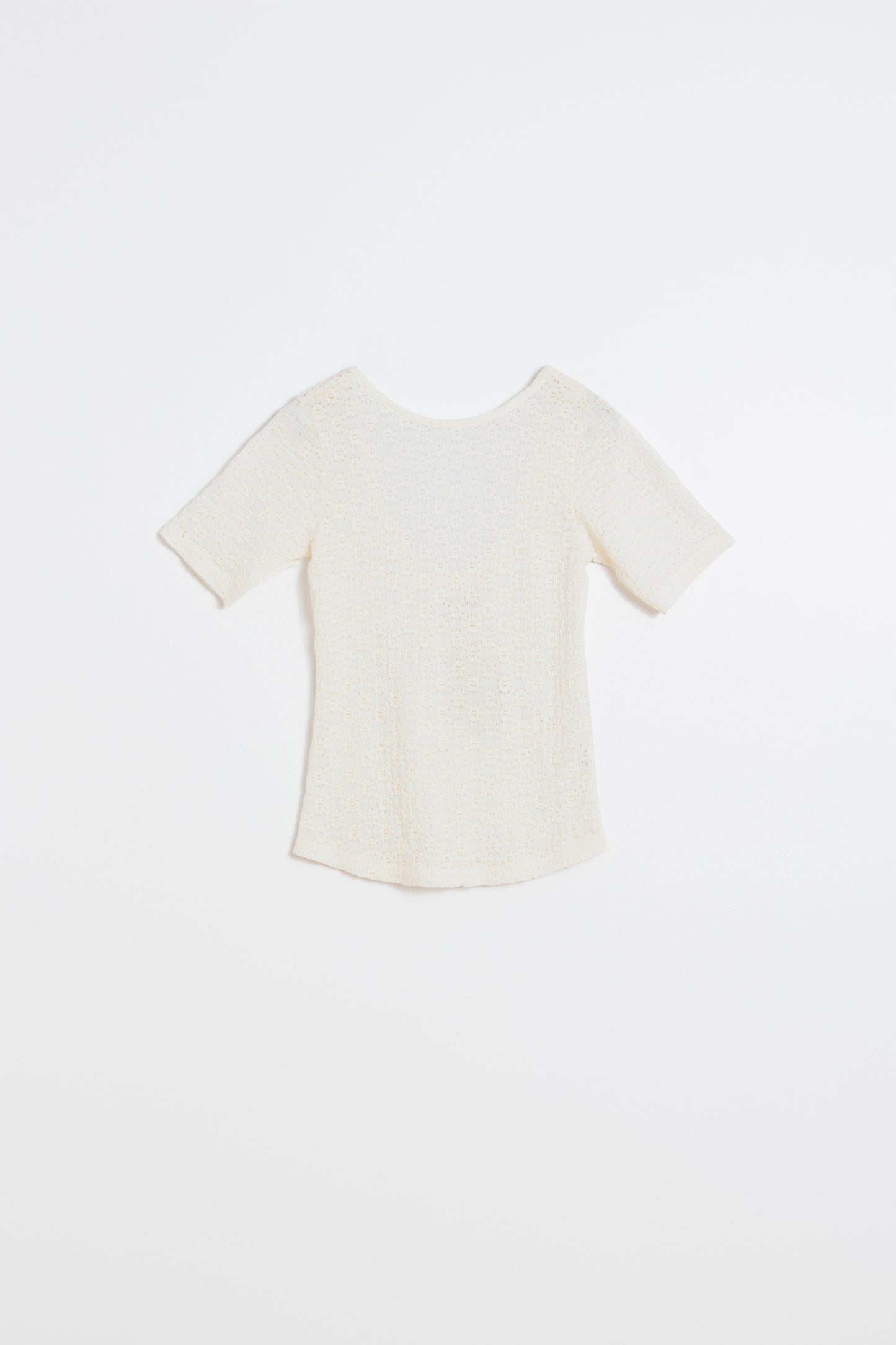SLIM CIRCULAR JACQUARD T-SHIRT