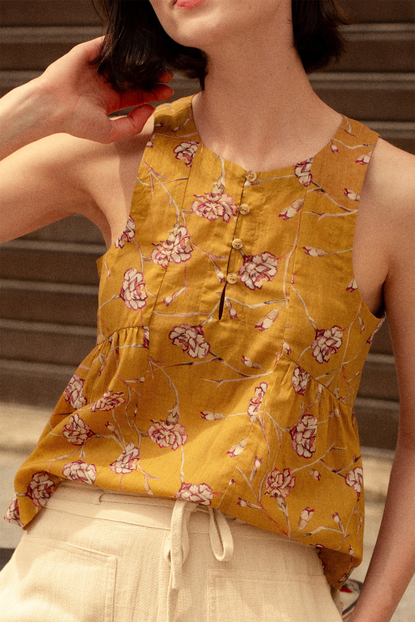 ROUND NECK BLOUSE