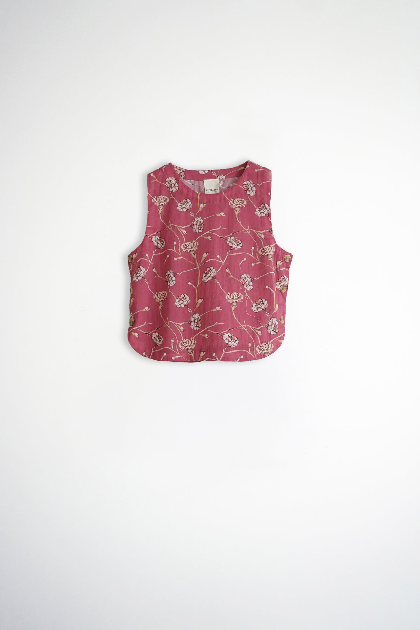 SIDE-BUTTON BLOUSE